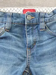 Vorschaubild 2 von Kinder Jeans Regular Fit Uni Blau Baumwolle Gr. 140