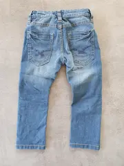 Vorschaubild 5 von Kinder Jeans Regular Fit Uni Blau Baumwolle Gr. 140