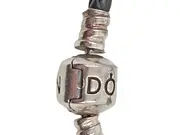 Vorschaubild 2 von Moments Single Woven Leder Armband Damen Grau 17 cm