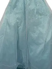 Vorschaubild 3 von Abendkleid Ballkleid Damen Gr. 34/XS Elegant Blau Pailletten