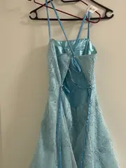 Vorschaubild 4 von Abendkleid Ballkleid Damen Gr. 34/XS Elegant Blau Pailletten