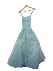 Vorschaubild 1 von Abendkleid Ballkleid Damen Gr. 34/XS Elegant Blau Pailletten