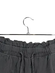 Vorschaubild 4 von Paperbag Shorts Damen Gr. 36 Grau Lyocell Casual Tunnelzug