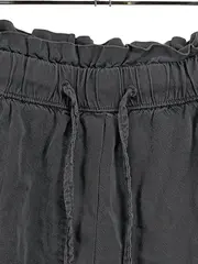 Vorschaubild 2 von Paperbag Shorts Damen Gr. 36 Grau Lyocell Casual Tunnelzug