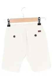 Vorschaubild 2 von Kinder Shorts Weiß Klassisch Einheitsgröße Baumwolle Chino