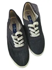 Vorschaubild 2 von Damen Sneaker Low Canvas Grau Gr. 38 Schnürschuhe