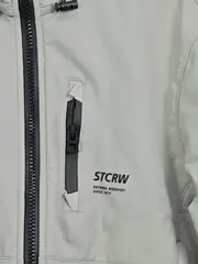 Vorschaubild 3 von Kinder Jacke mit Kapuze Gr. 120/122 Grau Outdoor leicht