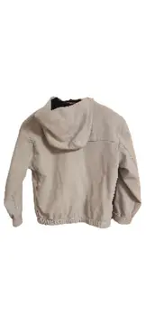 Vorschaubild 4 von Kinder Jacke mit Kapuze Gr. 120/122 Grau Outdoor leicht