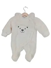 Vorschaubild 1 von Baby Schneeanzug Tiermotive Kapuze Beige Gr. 56