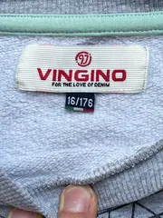 Vorschaubild 5 von Pullover Jungen Gr. 176 Grau Casual Modern Grafisch