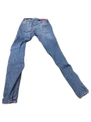 Vorschaubild 4 von Damen Skinny Jeans Gr. 34 Blau Seitliches Zierband Stretch