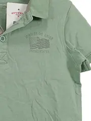 Vorschaubild 2 von Jungen Poloshirt Grün Grafik Kurzarm Gr. 110 Baumwolle
