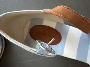 Vorschaubild 5 von Damen Keilabsatz Sandalen Gr. 39 Maritim Blau Weiß Gestreift