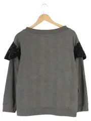 Vorschaubild 2 von Damen Sweatshirt XS/32 Grau Casual Streetwear Pailletten