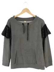 Vorschaubild 1 von Damen Sweatshirt XS/32 Grau Casual Streetwear Pailletten