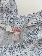 Vorschaubild 3 von Damen Bluse Gr. 30/XXS Blau Florales Muster Langarm Casual