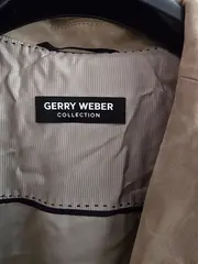 Vorschaubild 3 von Damen Blazer Wildlederoptik Beige Gr. M/40 Klassisch