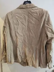 Vorschaubild 2 von Damen Blazer Wildlederoptik Beige Gr. M/40 Klassisch