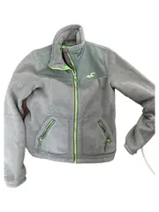 Vorschaubild 2 von Damen Fleecejacke Gr. 34/XS Grau Polyester Outdoor Freizeit