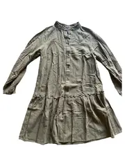 Vorschaubild 1 von Damen Freizeitkleid Hemdblusenkleid Gr. 36;S Grün Casual