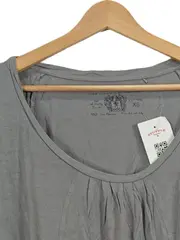 Vorschaubild 2 von EDC Damen Langarmshirt Grau Gr. 34/XS Viskose Casual