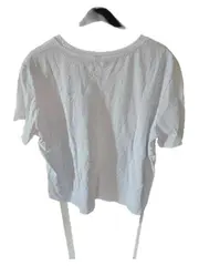 Vorschaubild 3 von Damen T-Shirt Weiß Grafik Print Metallic Gr. XL