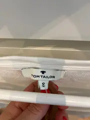 Vorschaubild 4 von Damen T-Shirt V-Ausschnitt Basic Weiß Gr. 36/S