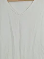 Vorschaubild 2 von Damen T-Shirt V-Ausschnitt Basic Weiß Gr. 36/S