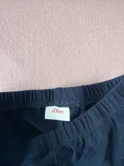 Vorschaubild 3 von Capri Leggings Mädchen Gr. 98 Blau Rüschen Baumwolle