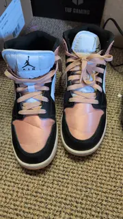 Vorschaubild 2 von Air Jordan 1 Mid Damen Sneaker Leder Retro Basketball Gr. 39