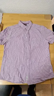 Vorschaubild 3 von Herren Freizeithemd Hemd Kariert Lila Gr. 52;XL Kurzarm Baumwolle
