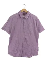 Vorschaubild 2 von Herren Freizeithemd Hemd Kariert Lila Gr. 52;XL Kurzarm Baumwolle
