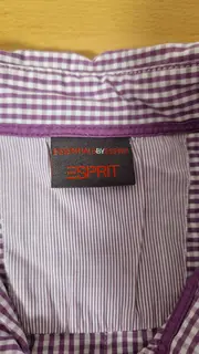 Vorschaubild 4 von Herren Freizeithemd Hemd Kariert Lila Gr. 52;XL Kurzarm Baumwolle