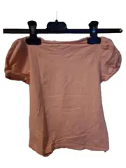 Vorschaubild 2 von Mädchen T-Shirt Gr. 104 Rosa Flip-Flop Print Puffärmel