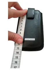 Vorschaubild 4 von Leder Handytasche Smartphone Hülle Schwarz Elegant
