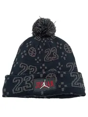 Vorschaubild 1 von Jordan Mütze Bommelmütze Schwarz 23 Muster Logo Herren Sportlich