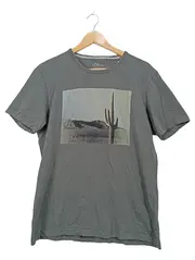 Vorschaubild 1 von Herren T-Shirt XL Grau Kaktus Wüsten Print Baumwolle Casual