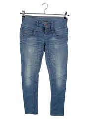 Vorschaubild 1 von Damen Skinny Jeans W27 L34 Blau Used-Look Stretch