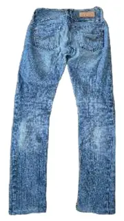 Vorschaubild 3 von Damen Skinny Jeans W27 L34 Blau Used-Look Stretch