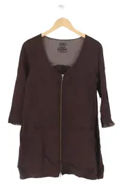 Vorschaubild 1 von Damen Freizeitkleid Gr. 38/M Braun Casual Reißverschluss