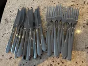Vorschaubild 4 von Besteck Set 24-teilig Edelstahl Silber Modern Festlich