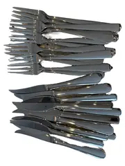 Vorschaubild 1 von Besteck Set 24-teilig Edelstahl Silber Modern Festlich