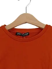 Vorschaubild 2 von Damen Langarmshirt Crop Top Orange Gr. 38 M Basic