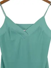 Vorschaubild 2 von Damen Top Türkis Gr. 38;M mit Trägern Strukturmuster