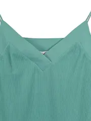 Vorschaubild 3 von Damen Top Türkis Gr. 38;M mit Trägern Strukturmuster