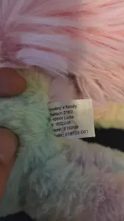 Vorschaubild 2 von Plüschtier Einhorn Regenbogen Pastell Glitzer 34cm