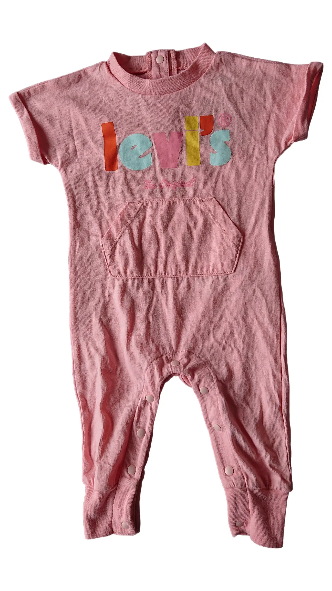 LEVI'S Baby Schlafanzug Strampler Rosa Gr. 68 Baumwolle Polyester Casual
