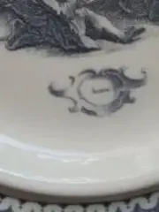 Vorschaubild 3 von OPM Wandteller Porzellan Klassisch Figuren Porträts Weiß 20cm