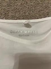 Vorschaubild 6 von Edition Damen T-Shirt Gr. 40 Weiß Viskose Bindeband