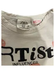 Vorschaubild 2 von Baby T-Shirt Artist Influencer Gr. 92 Weiß Punkte Baumwolle